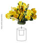 Build-a-Bouquet Yellow Roses Pop-Up Paper Flowers, Yellow Roses, large image number 2