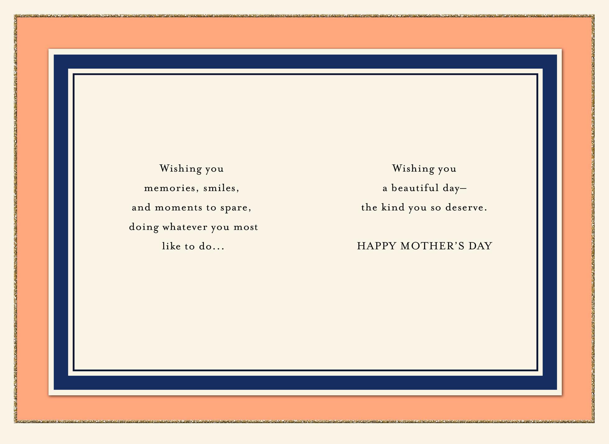 Wishing You a Beautiful Day Mother's Day Card