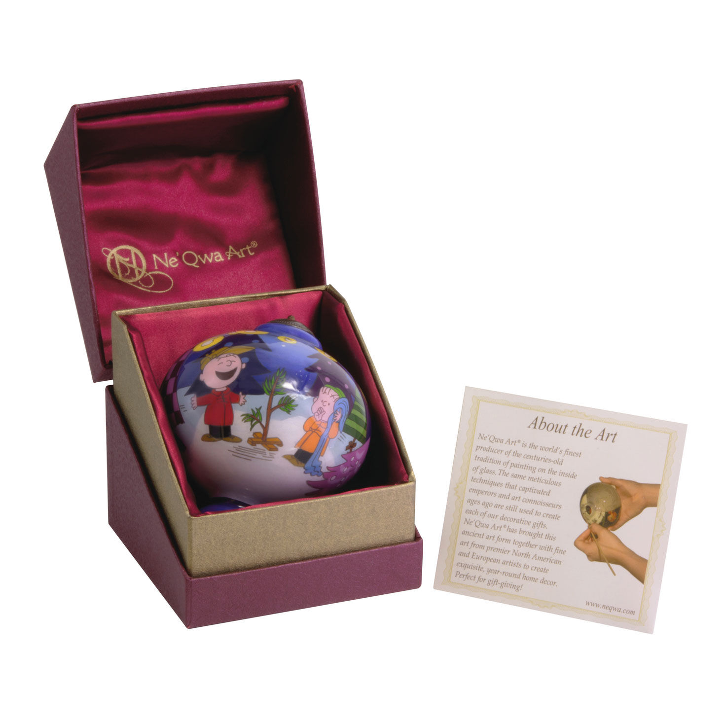 Peanuts&reg; Ne'Qwa Art&reg; A Charlie Brown Christmas Hand-Painted Glass Hallmark Ornament, , large image number 7