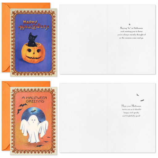 Vintage Halloween Boxed Halloween Cards Assortment, Pack of 16, 