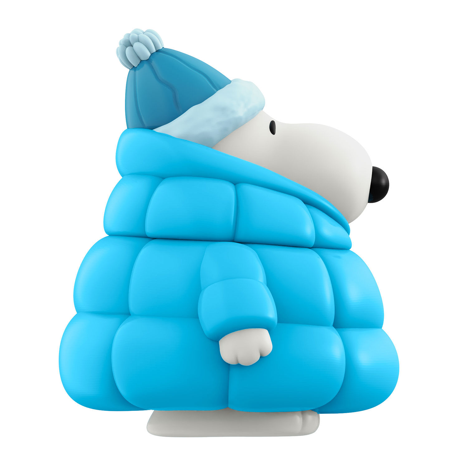 Snoopy in Puffy Coat Vinyl Figurine side image number 3