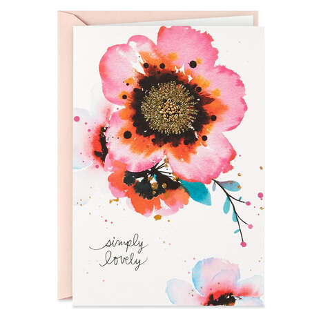 Simply Lovely Floral Birthday Card for Her, , large