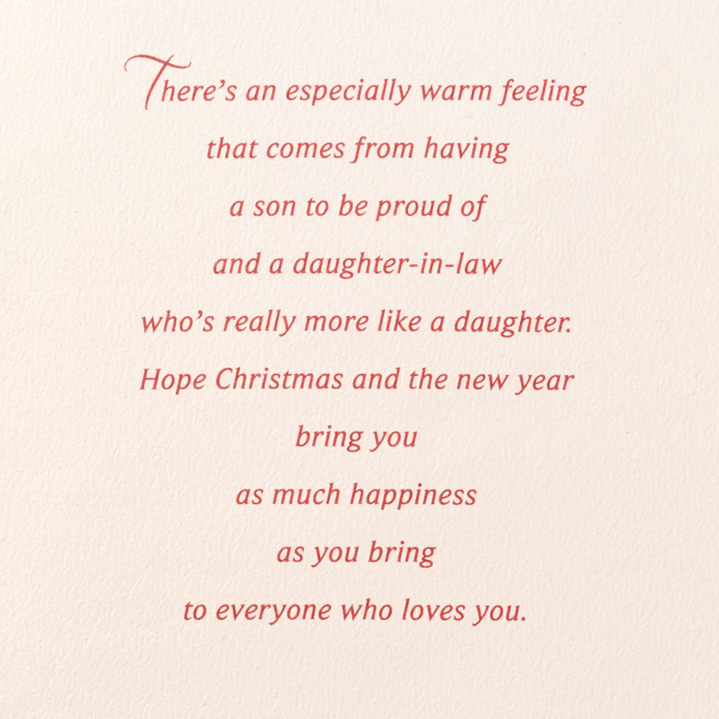 Warm Feelings Christmas Card for Son and Daughter-in-Law, , large image number 2