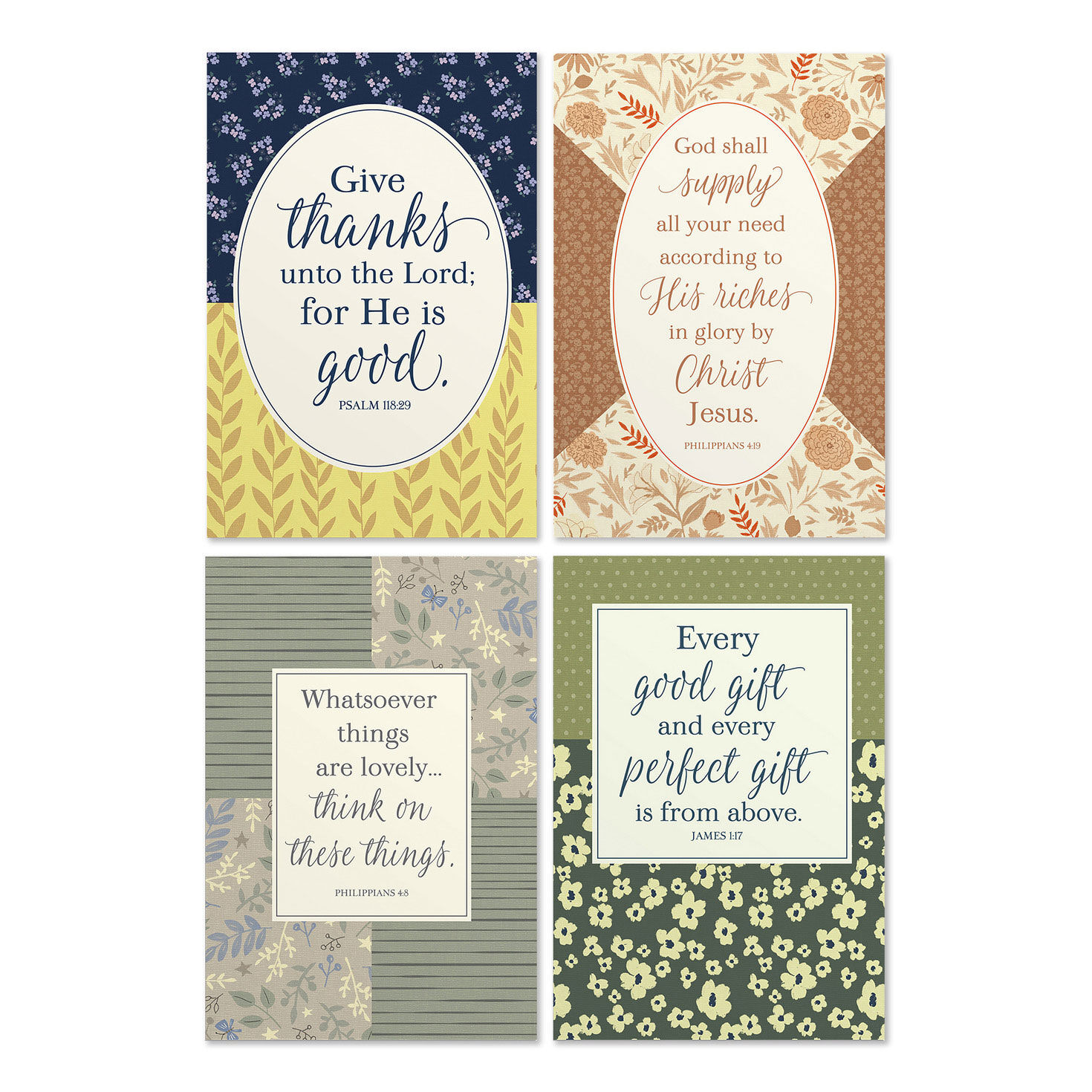 Every Good Gift Assorted Religious Blank Multi-Occasion Cards, Box of 12