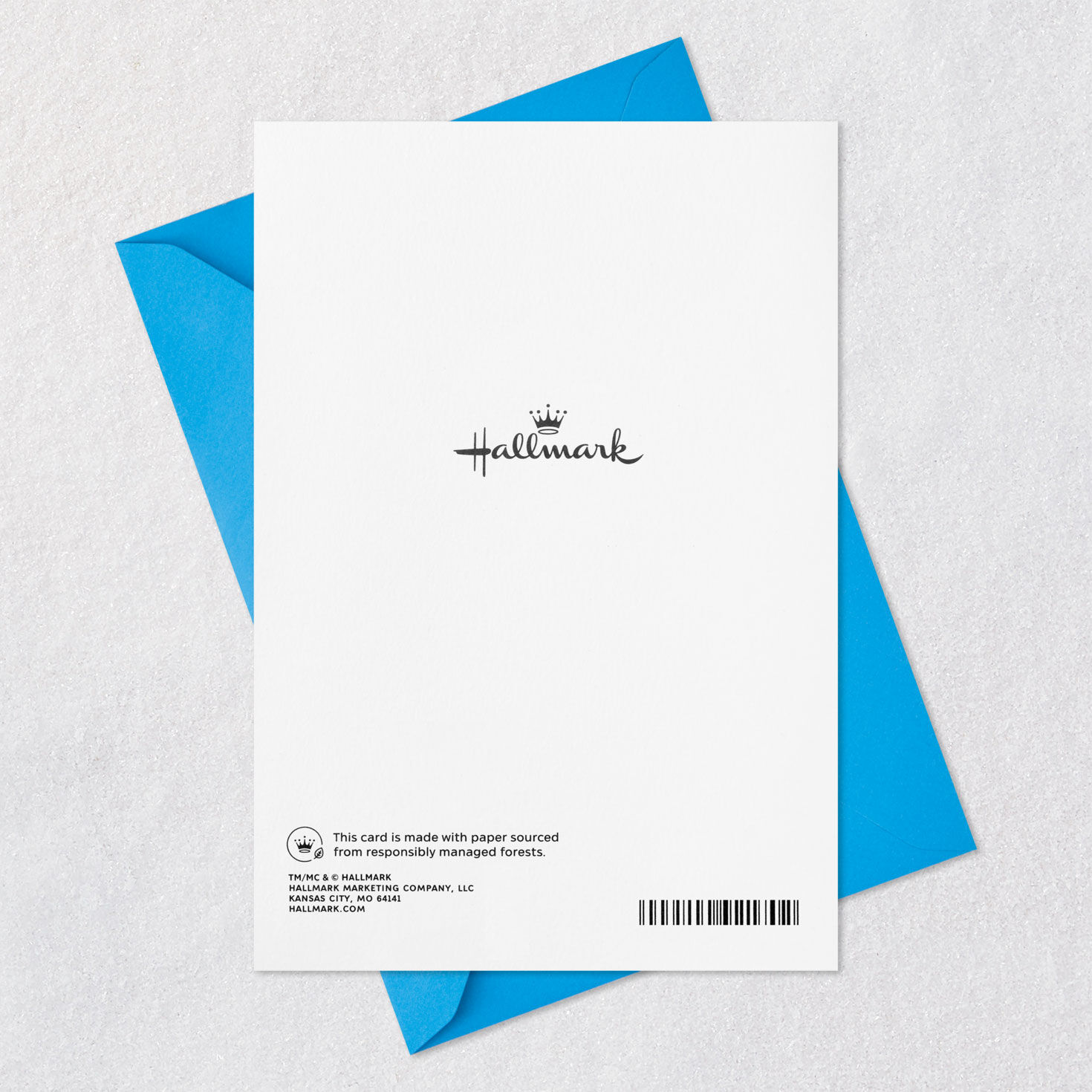 Blue Brick Wall with Stars and Diploma Graduation Card Card Back with Envelope image number 8