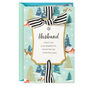 Winter Scenes With Ribbon Husband Christmas Card Card Front image number 1