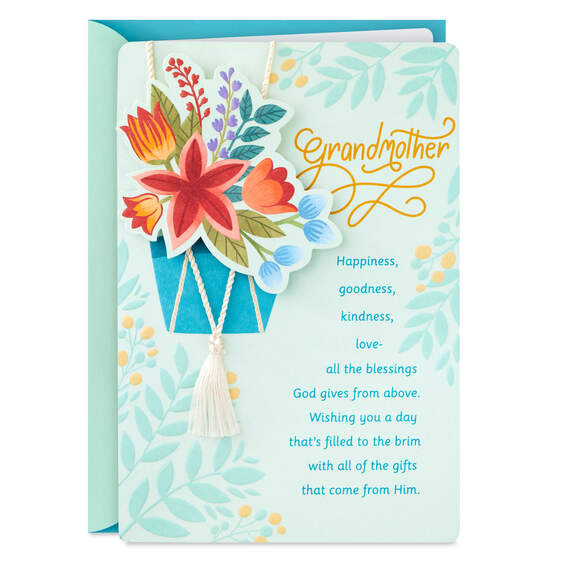 God's Blessings Religious Mother's Day Card for Grandmother