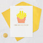 French Fries Funny Love Card Card Front with Envelope and Gold Seal image number 5
