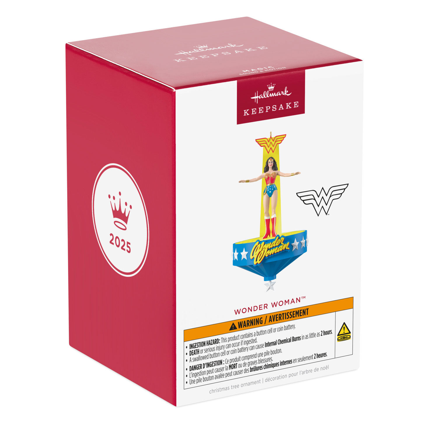 Wonder Woman on Platform Keepsake Ornament Packaging front image number 7