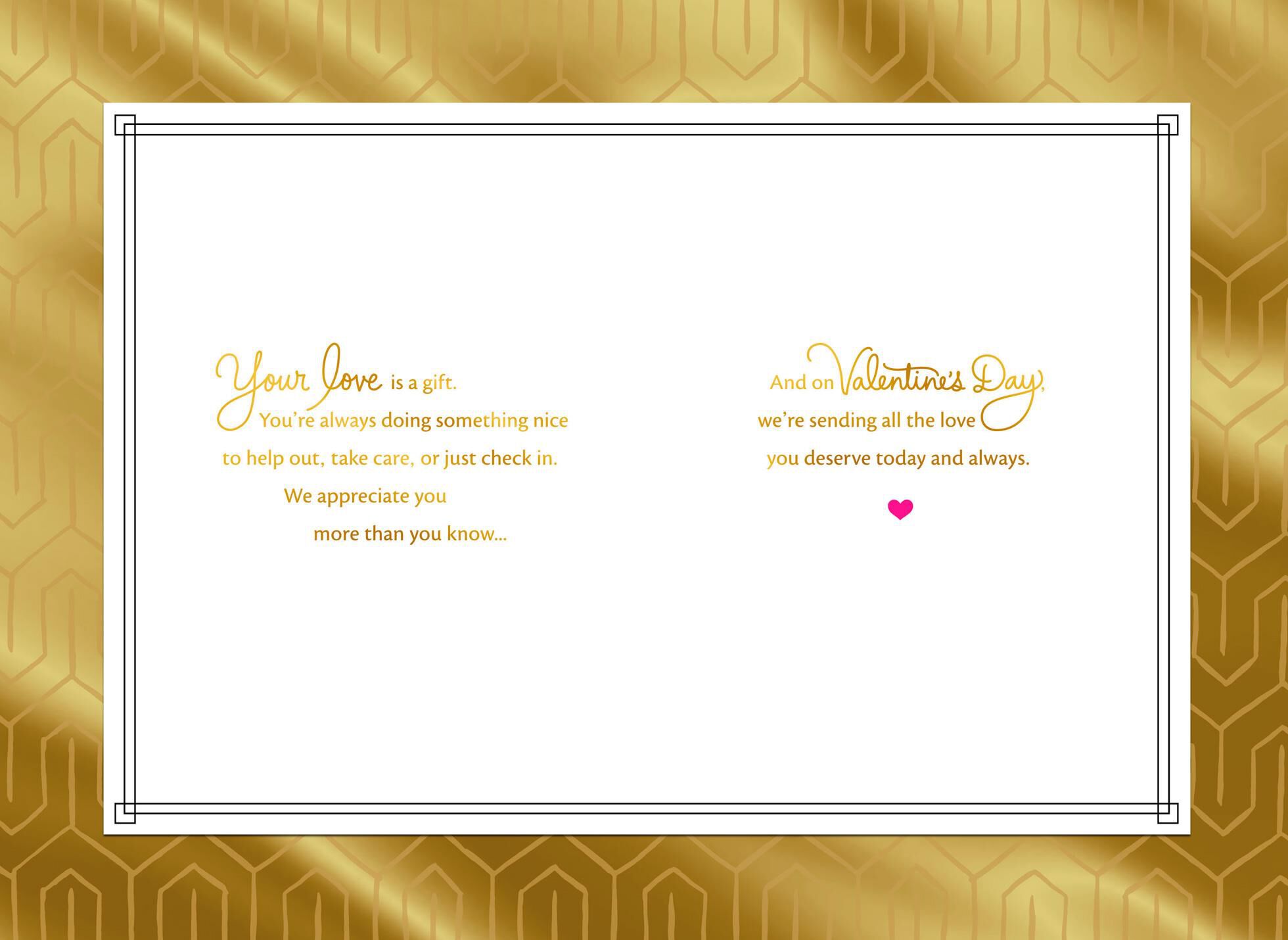 Your Love is a Gift, Mom Valentine's Day Card From Both