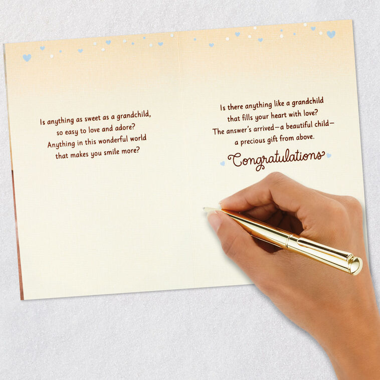 Teddy Bear, Booties and Blankets New Grandbaby Card  image number 7