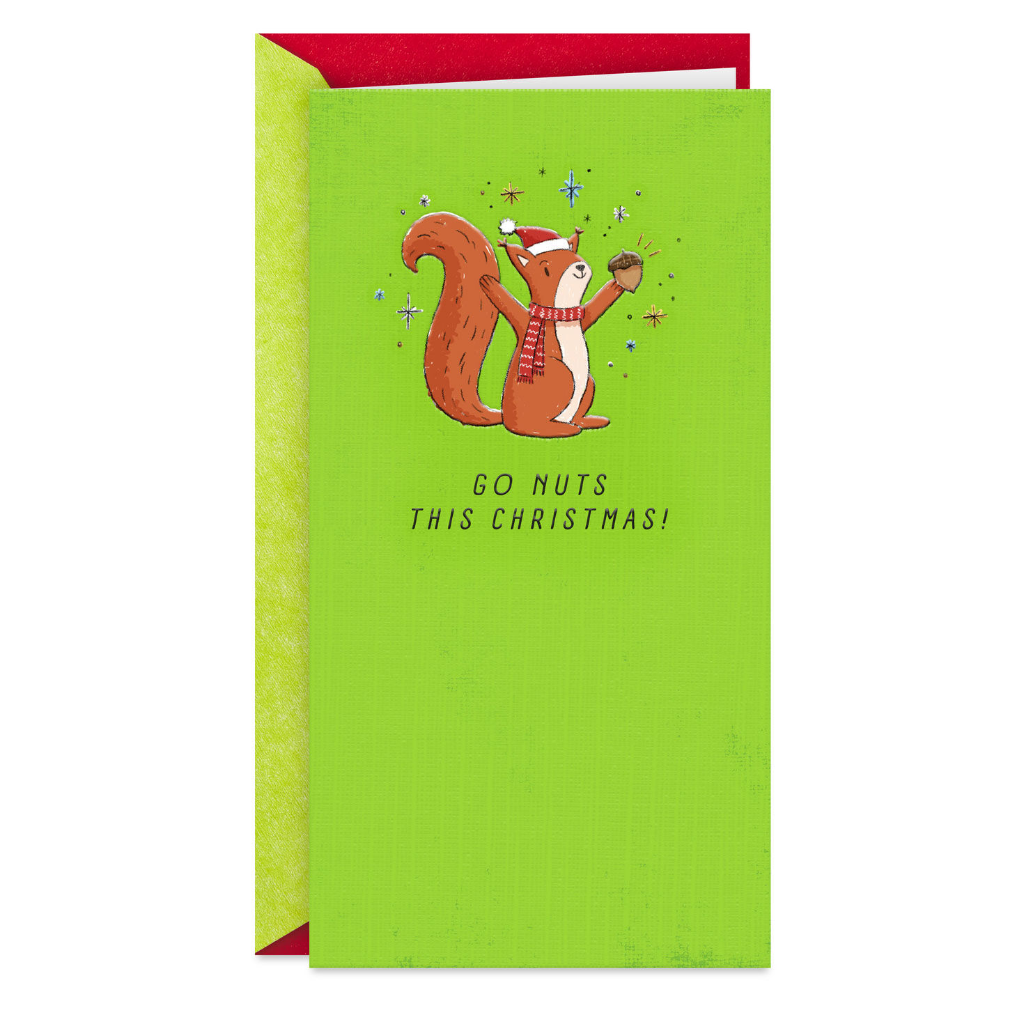 Go Nuts Money Holder Christmas Card