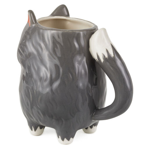 Sculpted Cat Mug, 19.5 oz., 