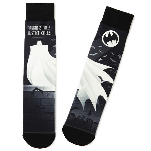 DC Comics™ Batman™ Justice Calls Novelty Crew Socks, 