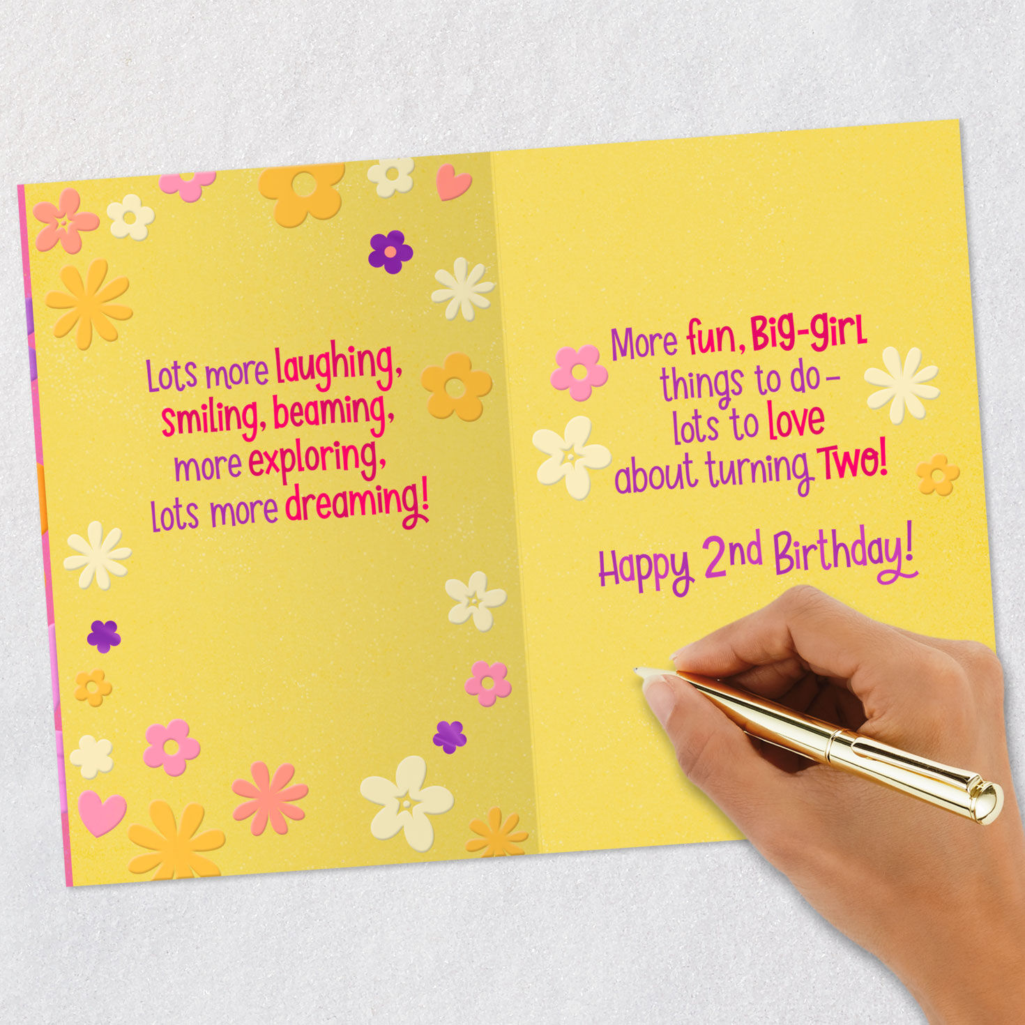 Laughing, Exploring, Dreaming 2nd Birthday Card for Girls for only USD 3.99 | Hallmark