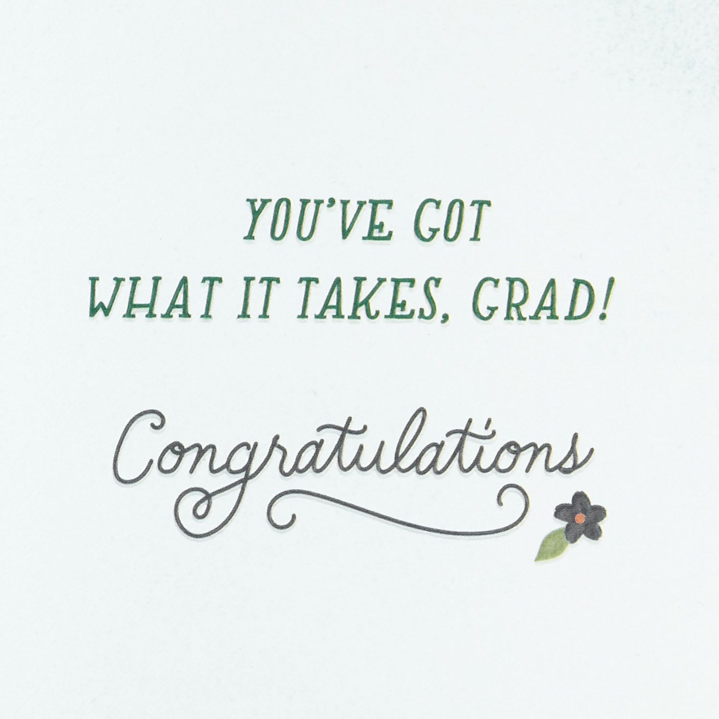 Floral Decorated Grad Caps Graduation Card for Her Sentiment image number 2