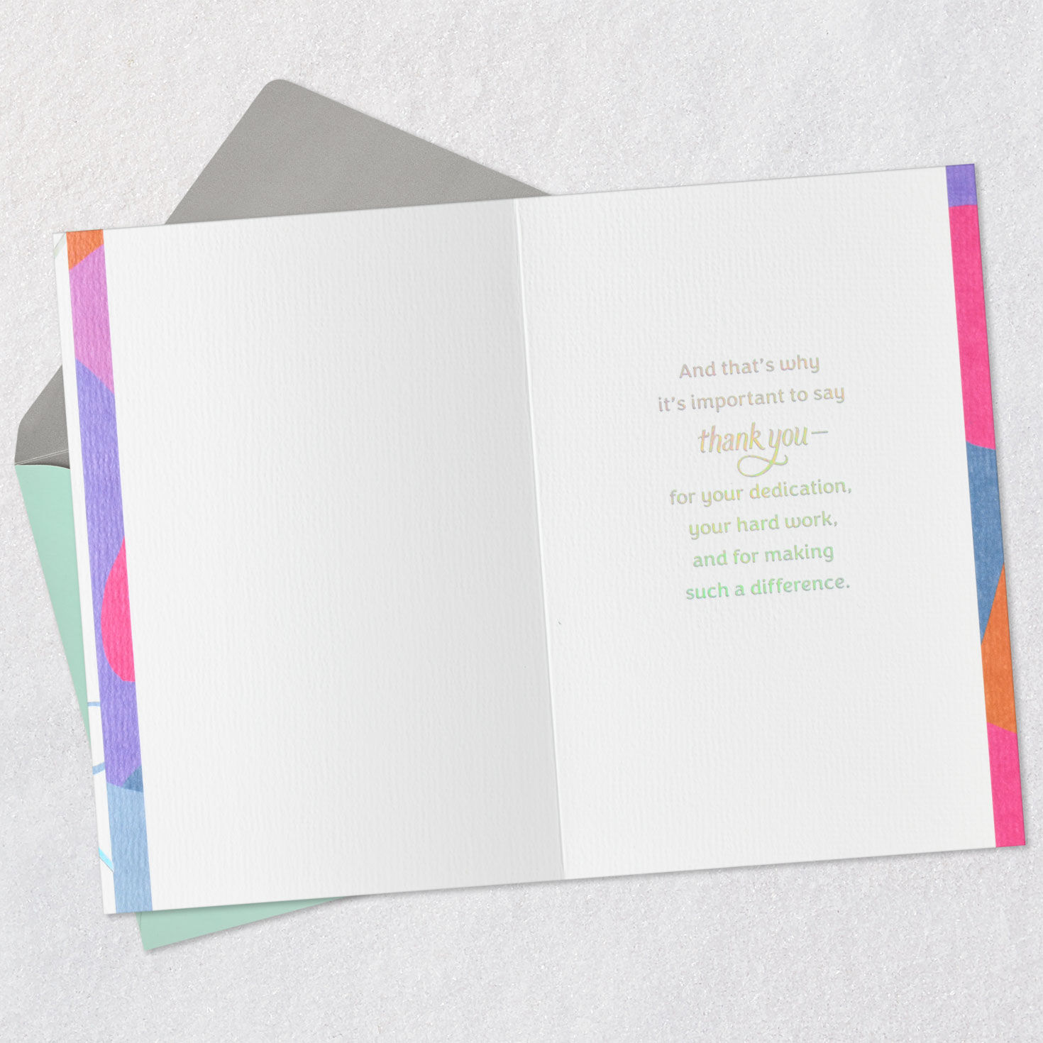 Important Work Thank-You Card for Teachers, , large image number 3