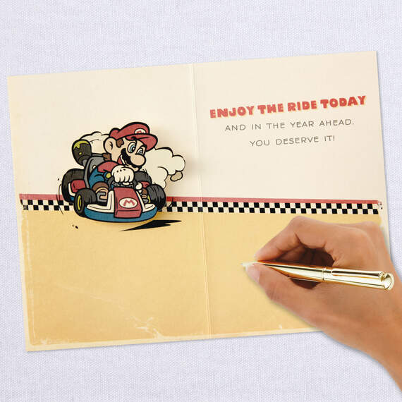 Nintendo Mario Kart™ Enjoy the Ride Pop-Up Birthday Card, , large image number 6