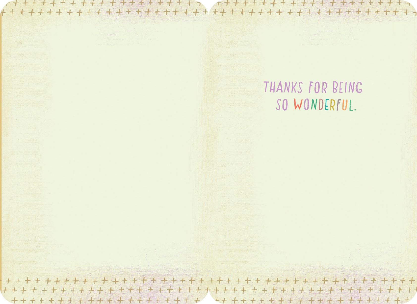 You're So Wonderful Thank You Card