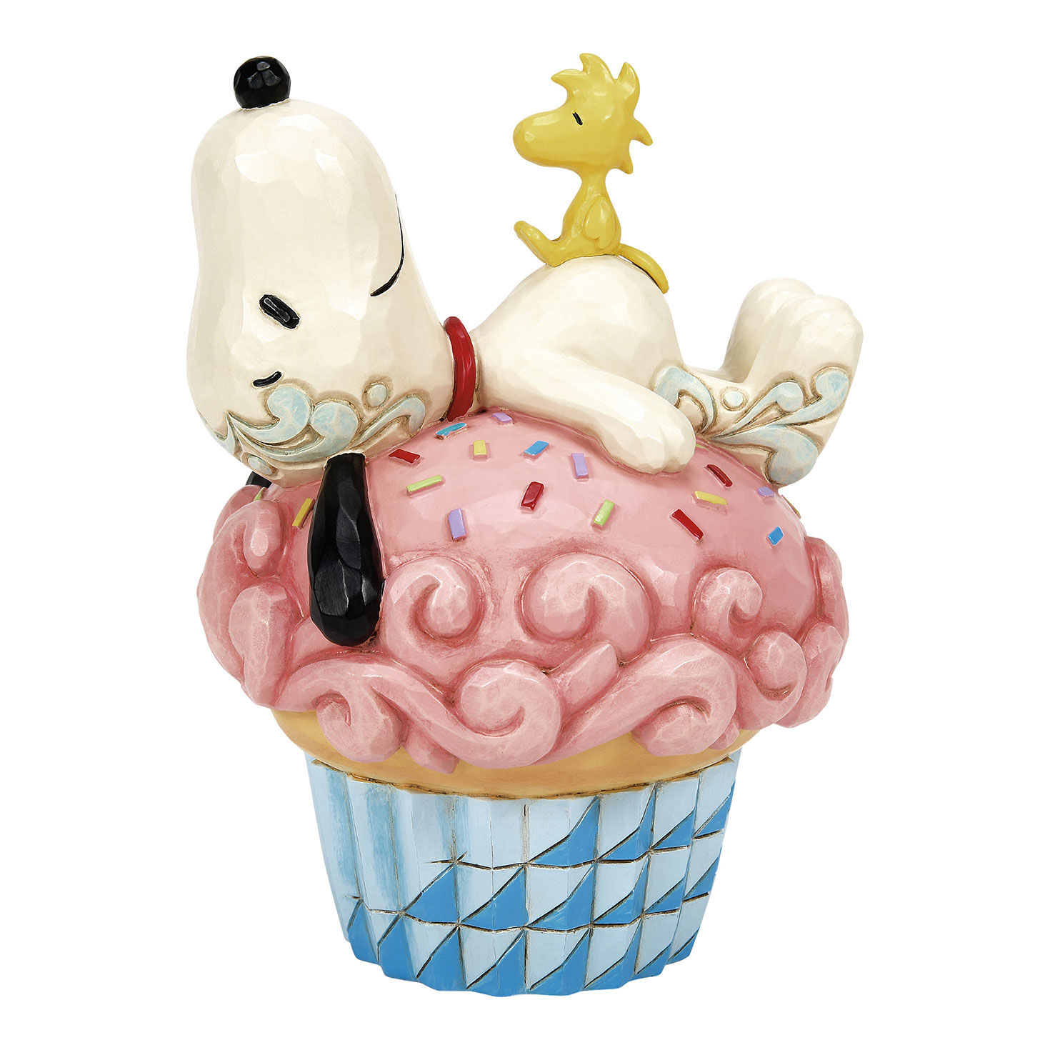 スヌーピー Peanuts JimShore Marry and Bright Snoopy and Woodstock w Gifts – Jim Shore