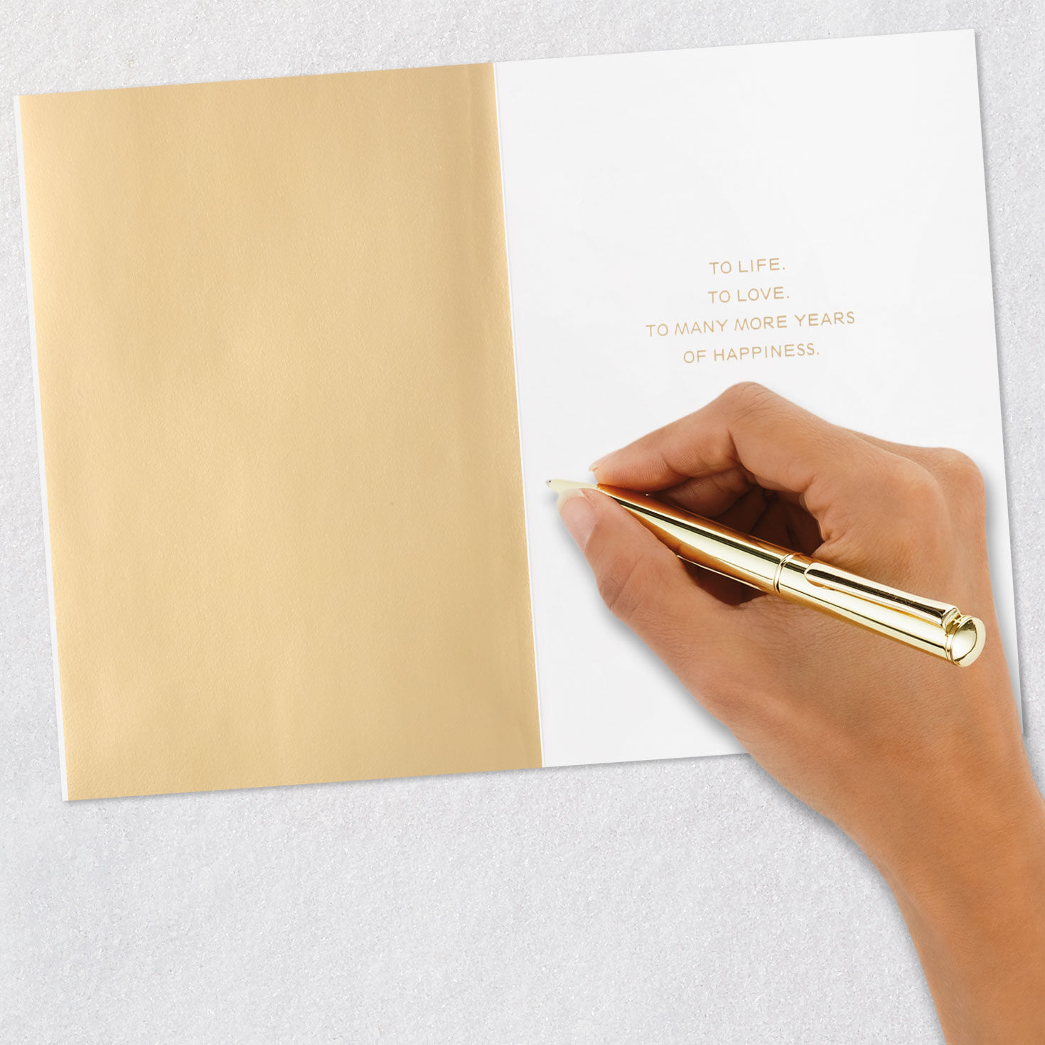 To Life and Love Art Deco Anniversary Card Signing card image number 6