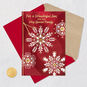 Sparkly Snowflakes Christmas Card for Son and Family Card Front with Envelope and Gold Seal image number 7