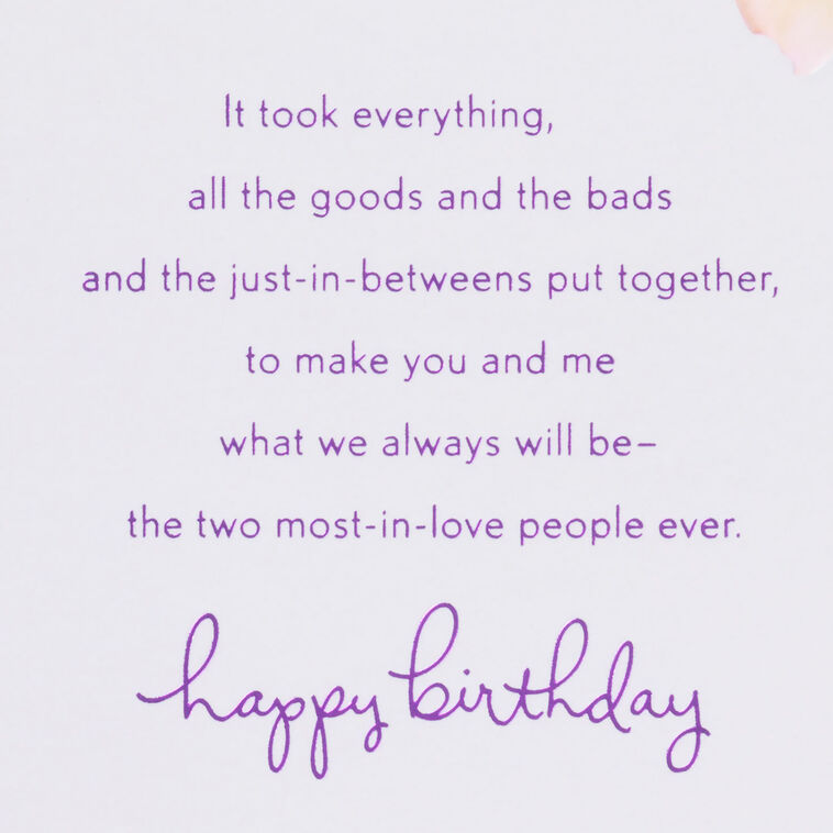 The Two Most-in-Love People Ever Birthday Card for Wife, , large image number 2