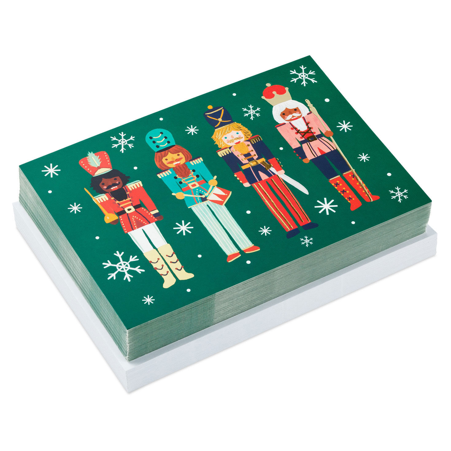 Four Nutcrackers Christmas Cards, Box of 40