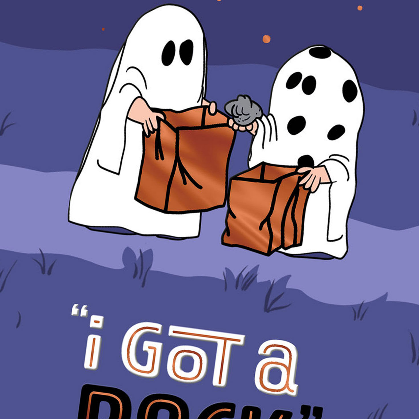Peanuts&reg; I Got a Rock Funny Halloween Card, , large image number 4