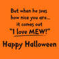 I Love Mew Mummy Cat Halloween Card, , large image number 2