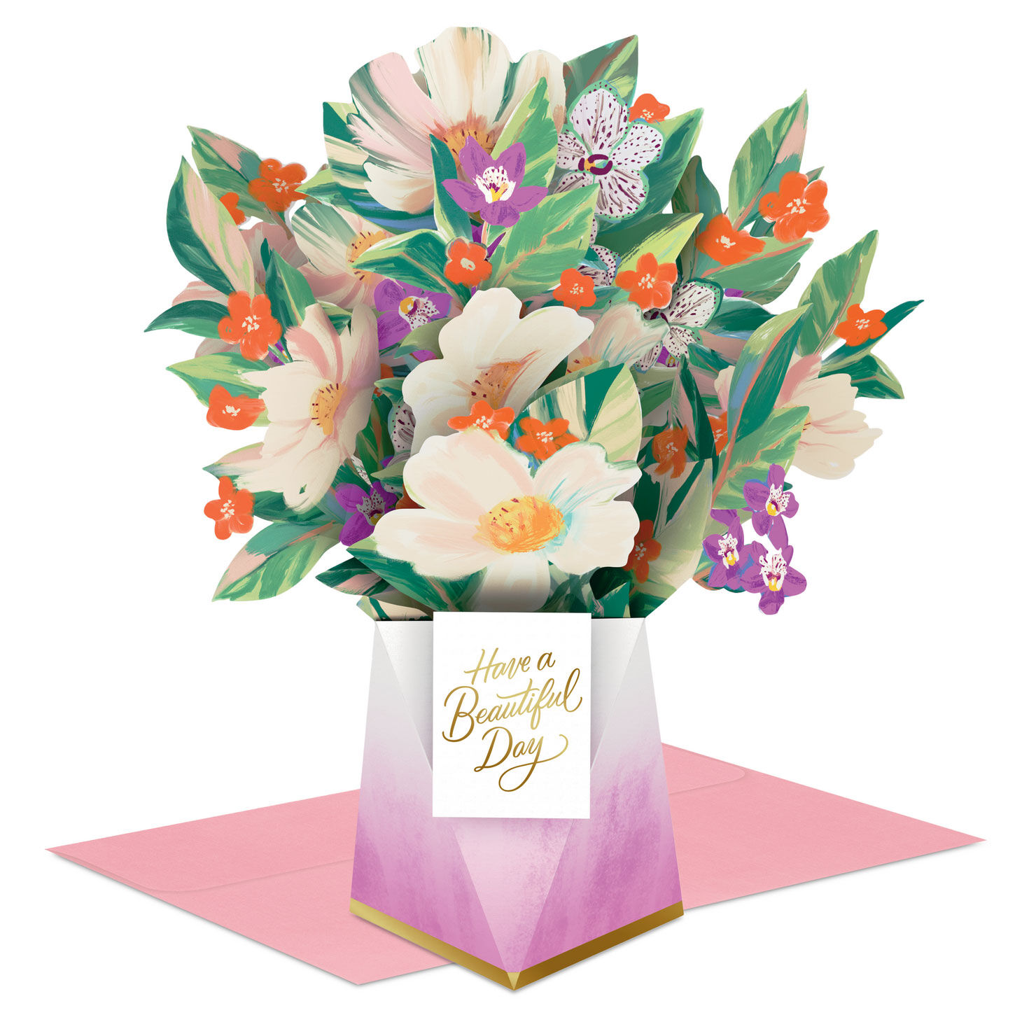 Lacey Chabert Collection Beautiful Day Flower Bouquet Jumbo 3D Pop-Up Mother's Day Card