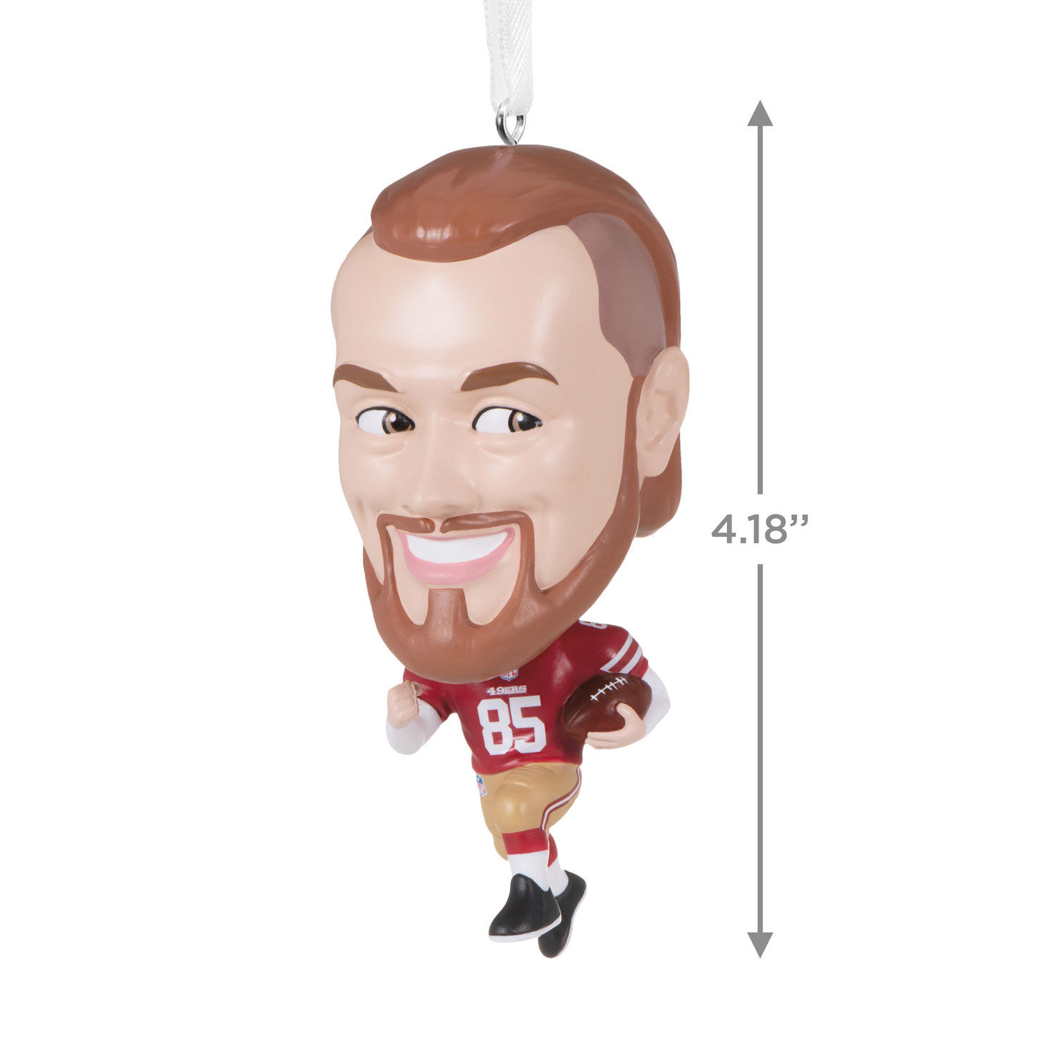 NFL San Francisco 49ers George Kittle Bouncing Buddy Hallmark Ornament, , large image number 3