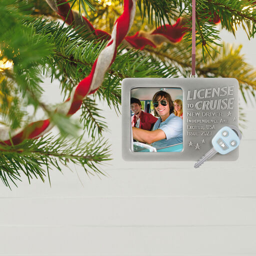 License to Cruise 2023 Metal Photo Frame Ornament, 