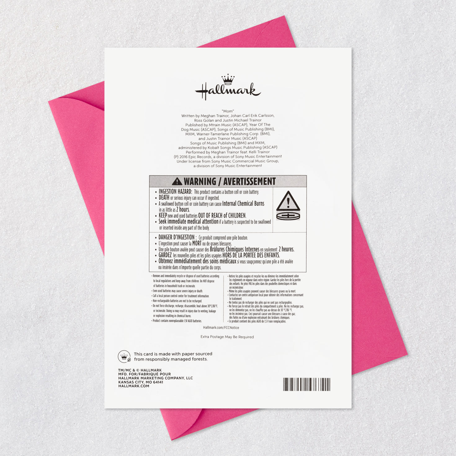 Fancy Lettering on Green Musical Mother&rsquo;s Day Card  image number 7