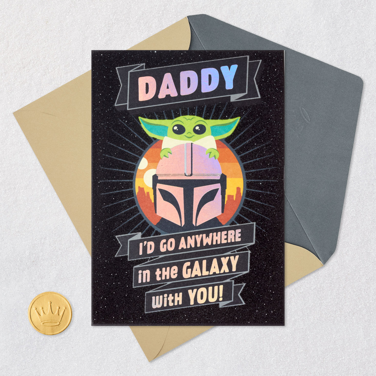 Star Wars: The Mandalorian&trade; and Grogu&trade; Father's Day Card for Daddy, , large image number 5
