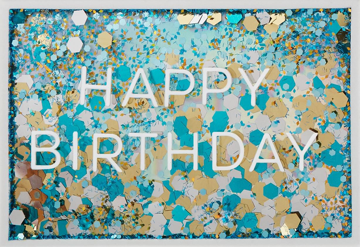 Confetti Easy to Celebrate Birthday Card
