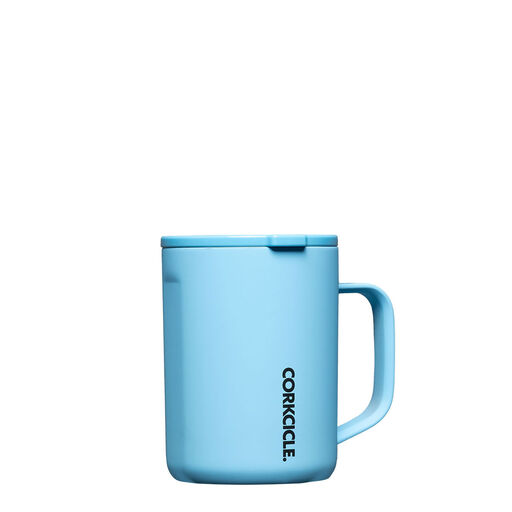 Corkcicle Santorini Blue Stainless Steel Coffee Mug, 16 oz., 