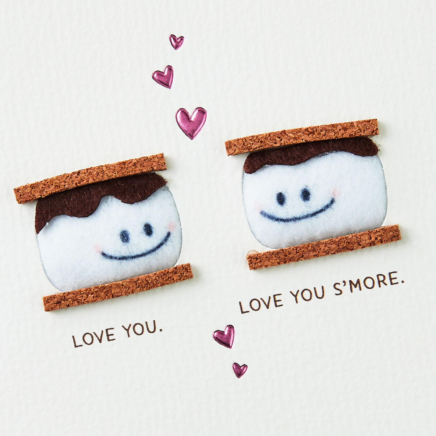 Smores Couple Love Card Valentine or Anniversary Card Front Detail image number 4