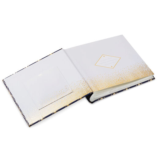 Navy and Gold Geometric Design Photo Album, 
