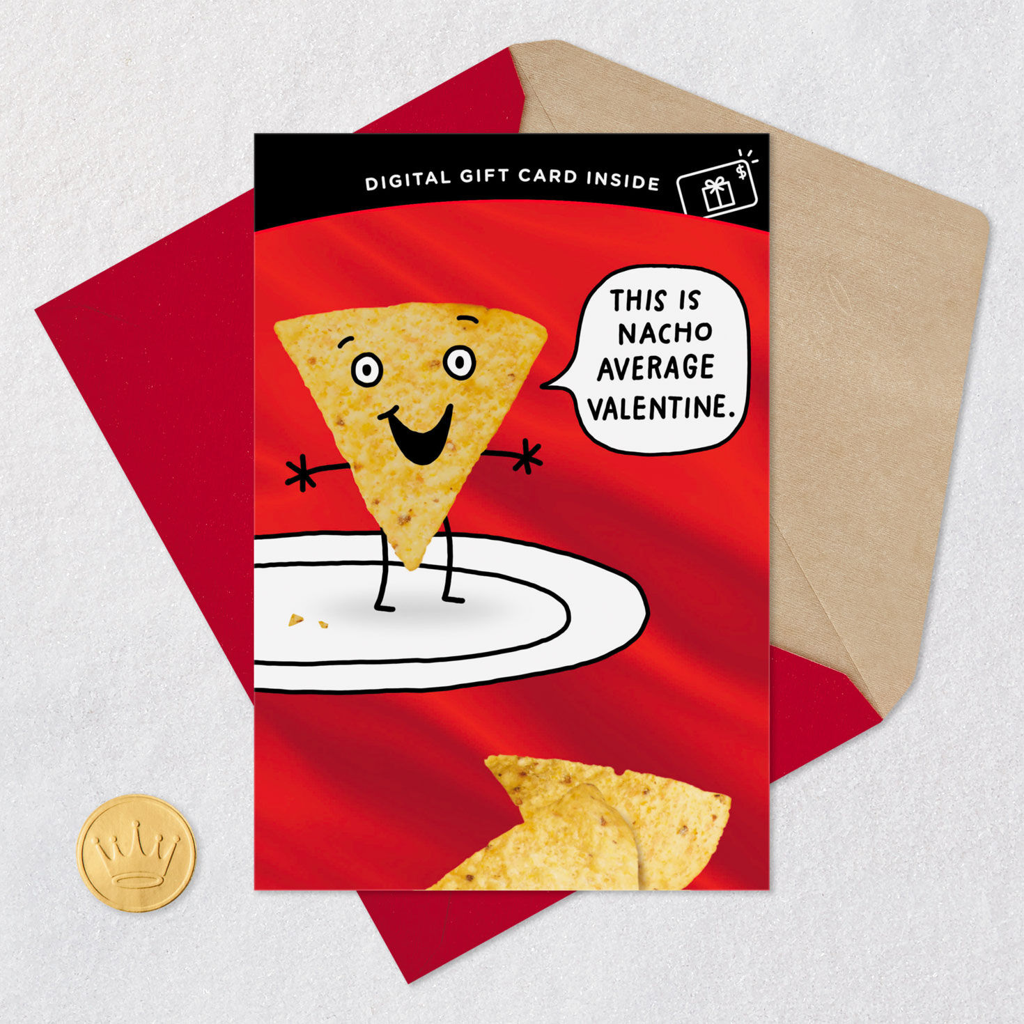 Nacho Average Valentine Gift Card Greeting Funny Valentine's Day Card for only USD 4.99 | Hallmark