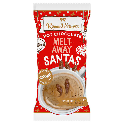Russell Stover Hot Chocolate Melt-Away Santas, 1.7 oz. Bag, 