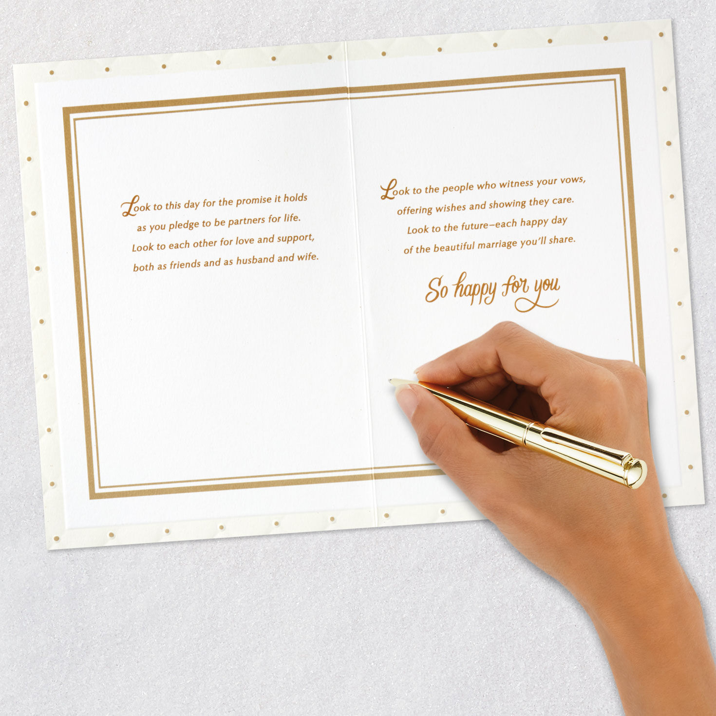 Husband and Wife Floral Heart Wedding Card  image number 7