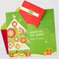 Retro Ornaments Pop-Up Gift Card Holder Christmas Card Open card with envelope image number 3