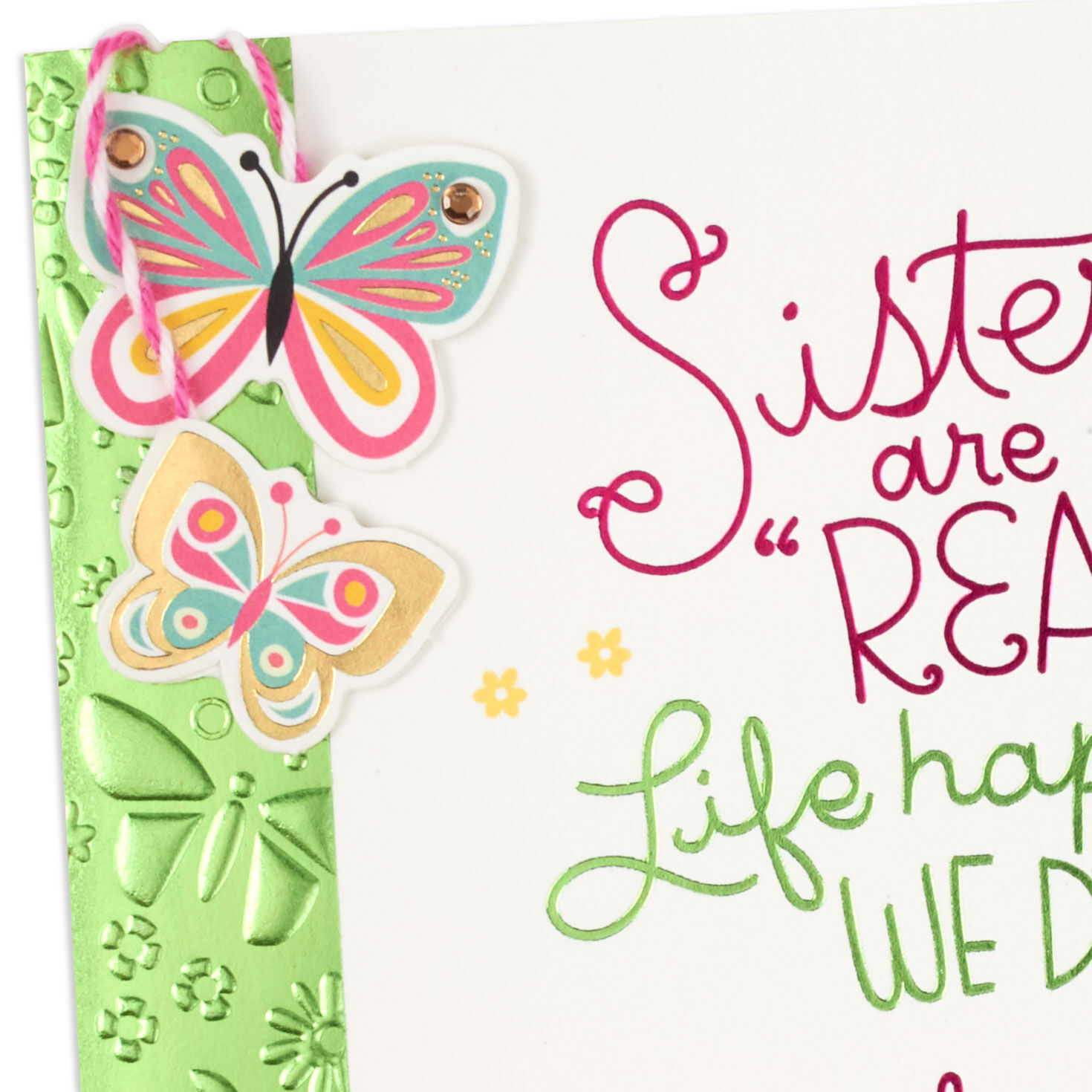 Butterfly Charms Sister Mother's Day Card  image number 5