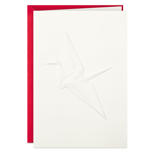 Origami Crane Blank Card, 
