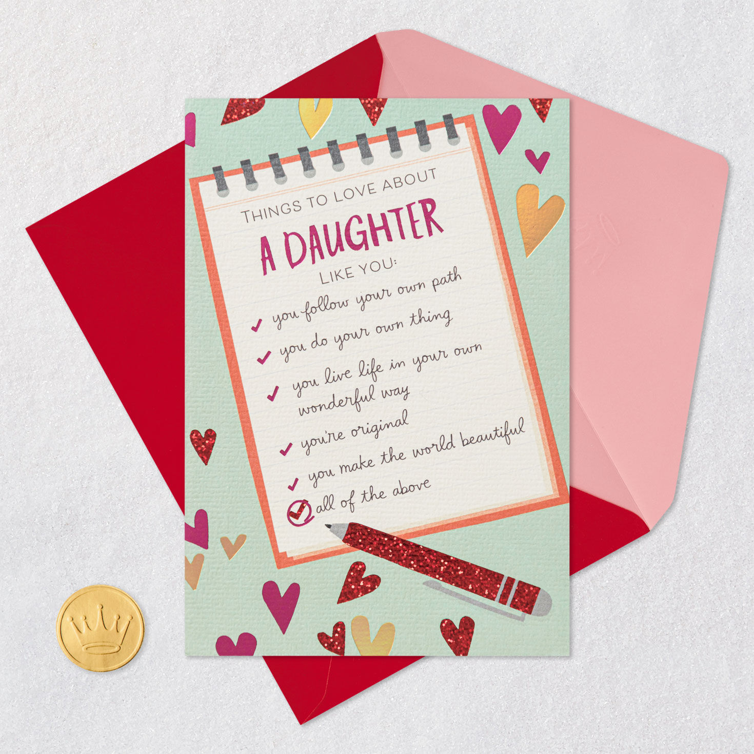 So Much to Love About You Valentine's Day Card for Daughter for only USD 4.99 | Hallmark