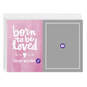 Personalized Born to Be Loved Pink New Baby Photo Card, , large image number 6