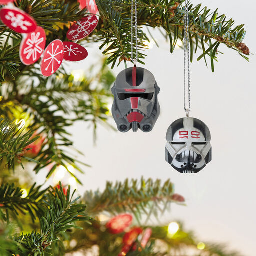 Mini Star Wars: The Bad Batch™ Hunter™ and Wrecker™ Ornaments, Set of 2, 