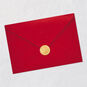 Ornament on Branch Green Christmas Card for Godson Envelope Back with Seal image number 7