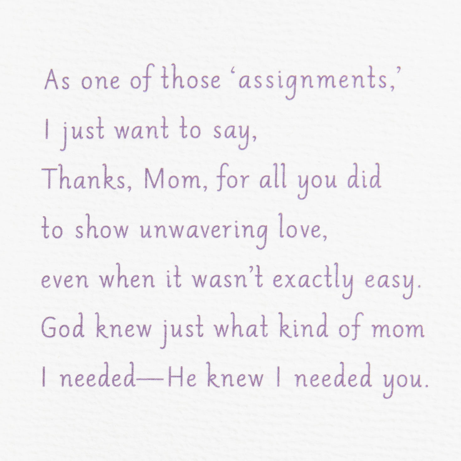 Pretty Floral Religious Mother's Day Card for Mom sentiment image number 3